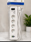 MULTIPRISE PRENIUM 4 PRISES +3 PORTS USB + INTERRUPTEUR