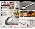 CUILLÈRE DE SERVICE PREMIUM INOX ACIER GRAND FORMAT