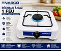 Gazinière NASCO 1 Feu Premium – Compact, Robuste et Économique et Portable