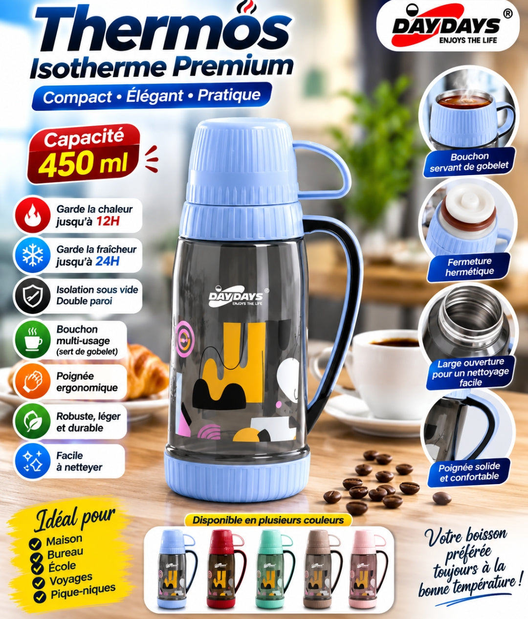 Mini Thermos Isotherme 450 ml
