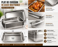 GRAND PLAT DE CUISSON PREMIUM ACIER INOX