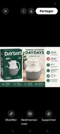 PICHET ISOTHERME DAYDAYS 1 L-CARAFE THERMIQUE CHAUD ET FROID